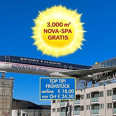 Novapark Flugzeughotel Hotel Graz